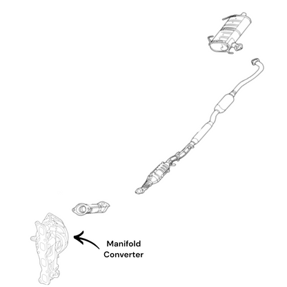 Convertisseur de collecteur pour Mitsubishi Outlander 2.4L (2014-2018)