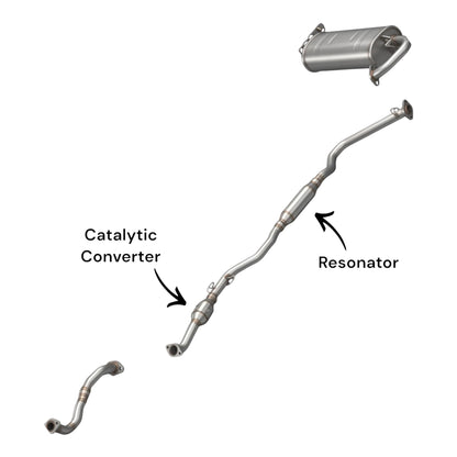Toyota Matrix 2.4L (2009, 2010) (AWD) Catalytic Converter & Resonator