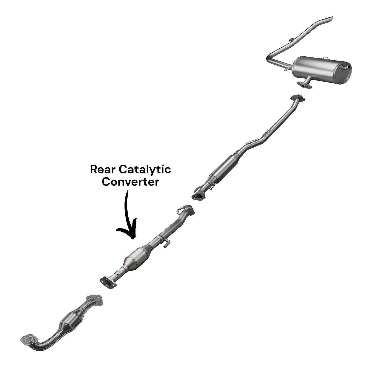 Toyota Sienna 2.7L (2011-2013) (FWD Only) Rear Catalytic Converter