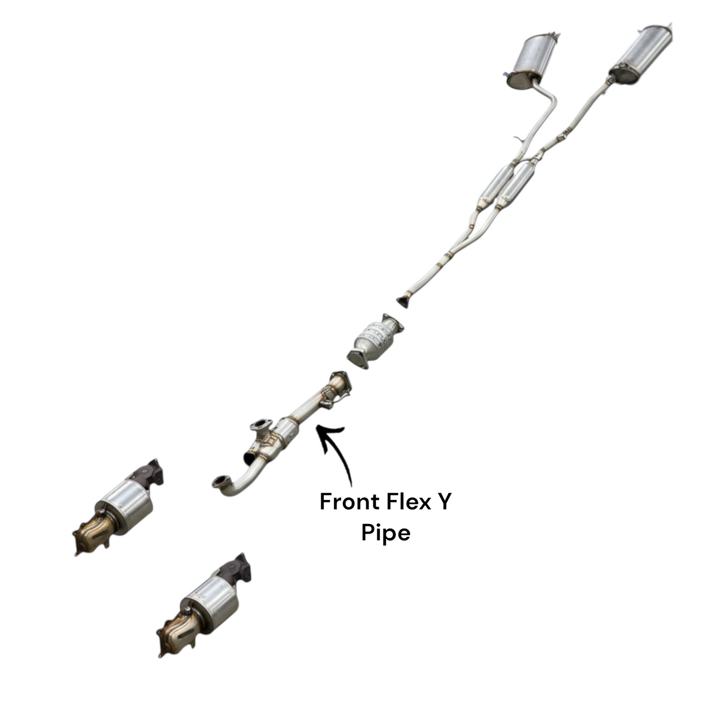 Honda Crosstour 3.5L (2012) (AWD) Front Flex Y Pipe