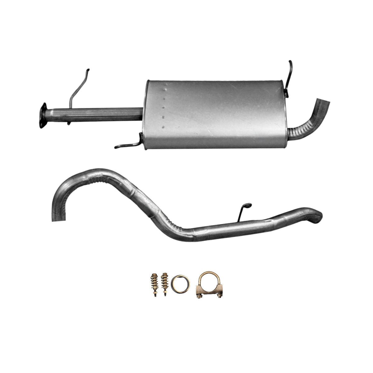 Chevrolet Tracker 1.6L (1999, 2000) Muffler With Tail Pipe