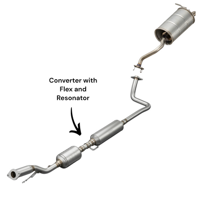 Nissan Kicks 1.6L (2018-2024) Converter with flex and Resonator