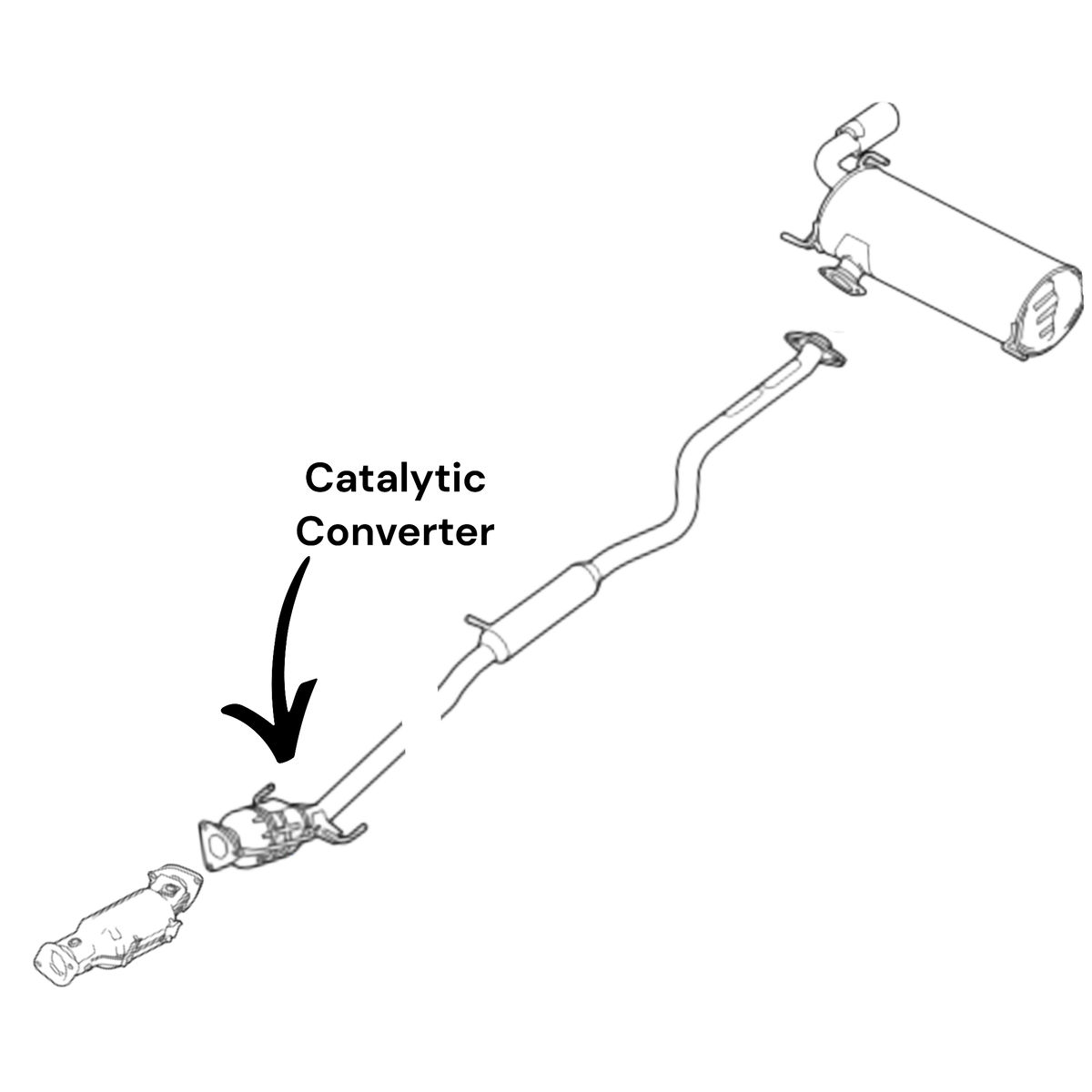 Mazda CX-7 2.5L (2010-2012) Catalytic Converter