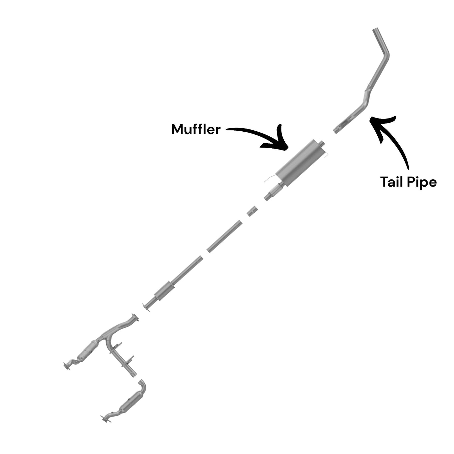 Ford F-150 3.5L (2015-2020) (Turbo) Muffler & Tail Pipe