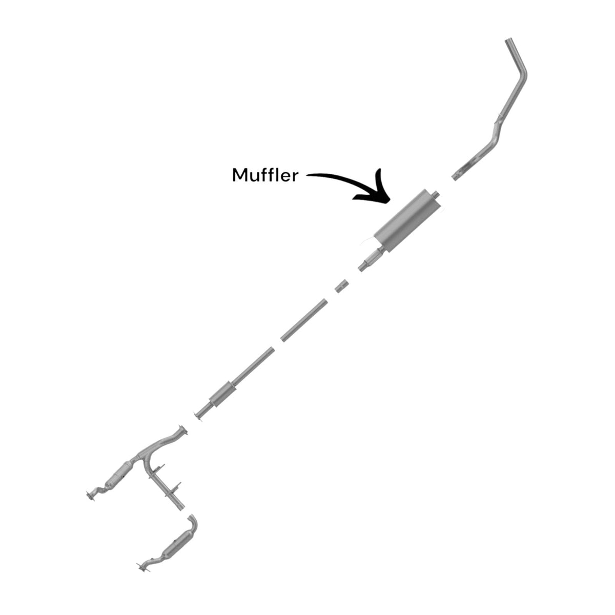 Ford F-150 3.5L (2015-2020) (Turbo) Muffler With Flex