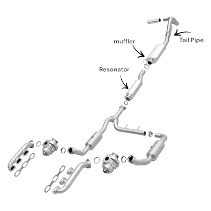 Ford F-150 3.5L (2015-2020) (Turbo) (141.0" Wheelbase) Resonator, Muffler and Tail Pipe