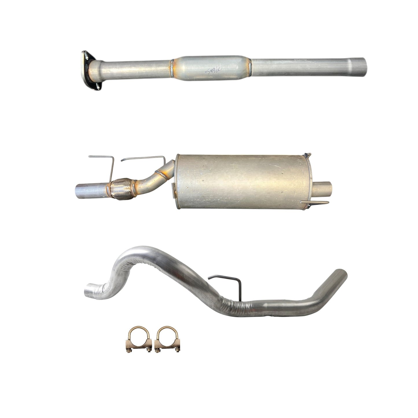 Ford F-150 3.5L (2015-2020) (Turbo) (141.0" Wheelbase) Resonator, Muffler and Tail Pipe