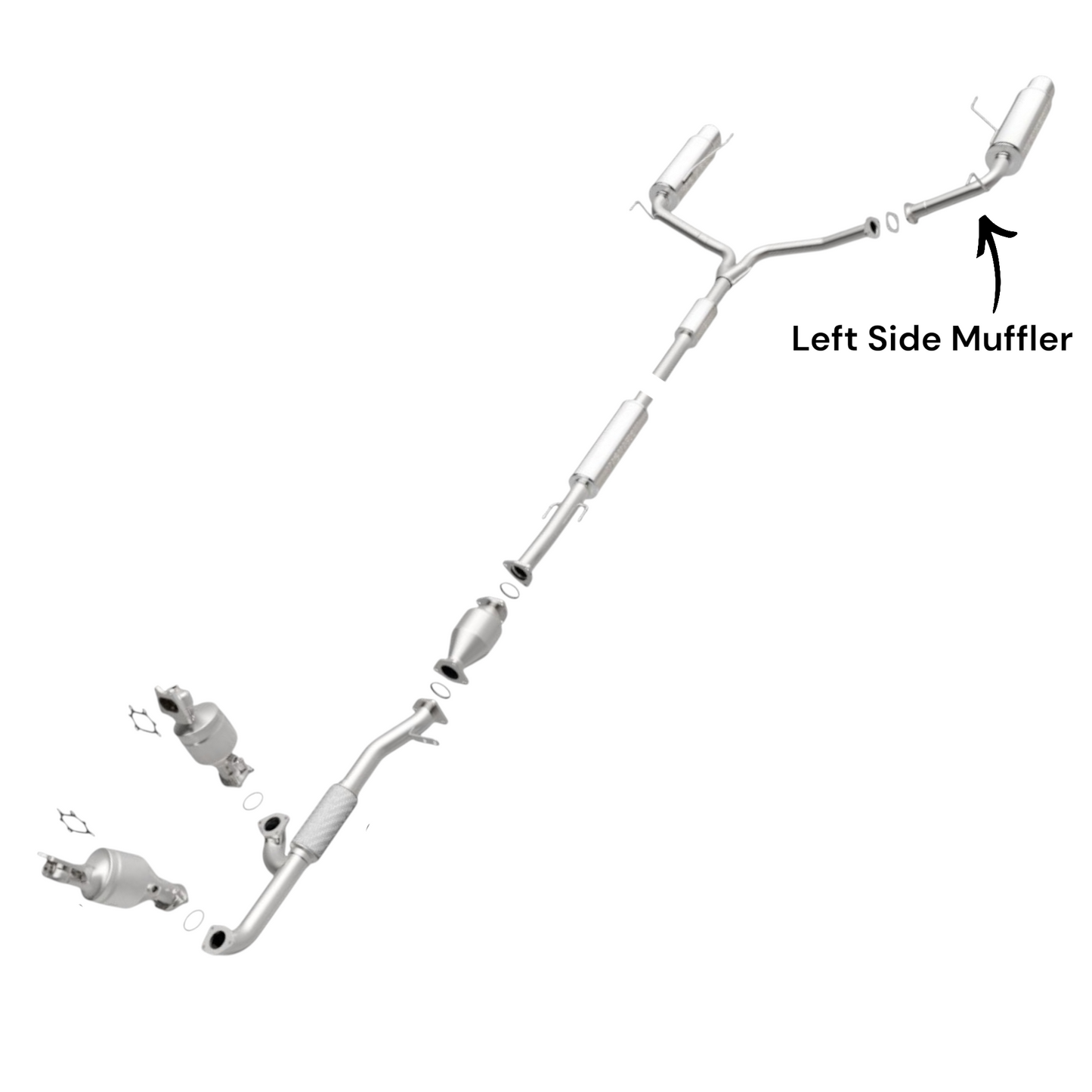 Acura TL 3.5L (2009-2014) Left Side Muffler