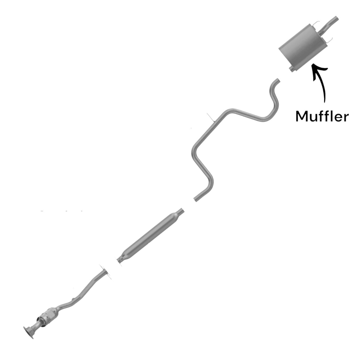 Buick LaCrosse 3.8L (2005-2009) Muffler 