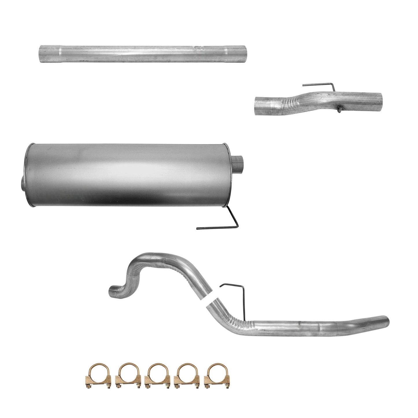 Ford F-150 5.4L (2004-2008) (144.5" Wheelbase) Pipes, Muffler And Tail Pipe