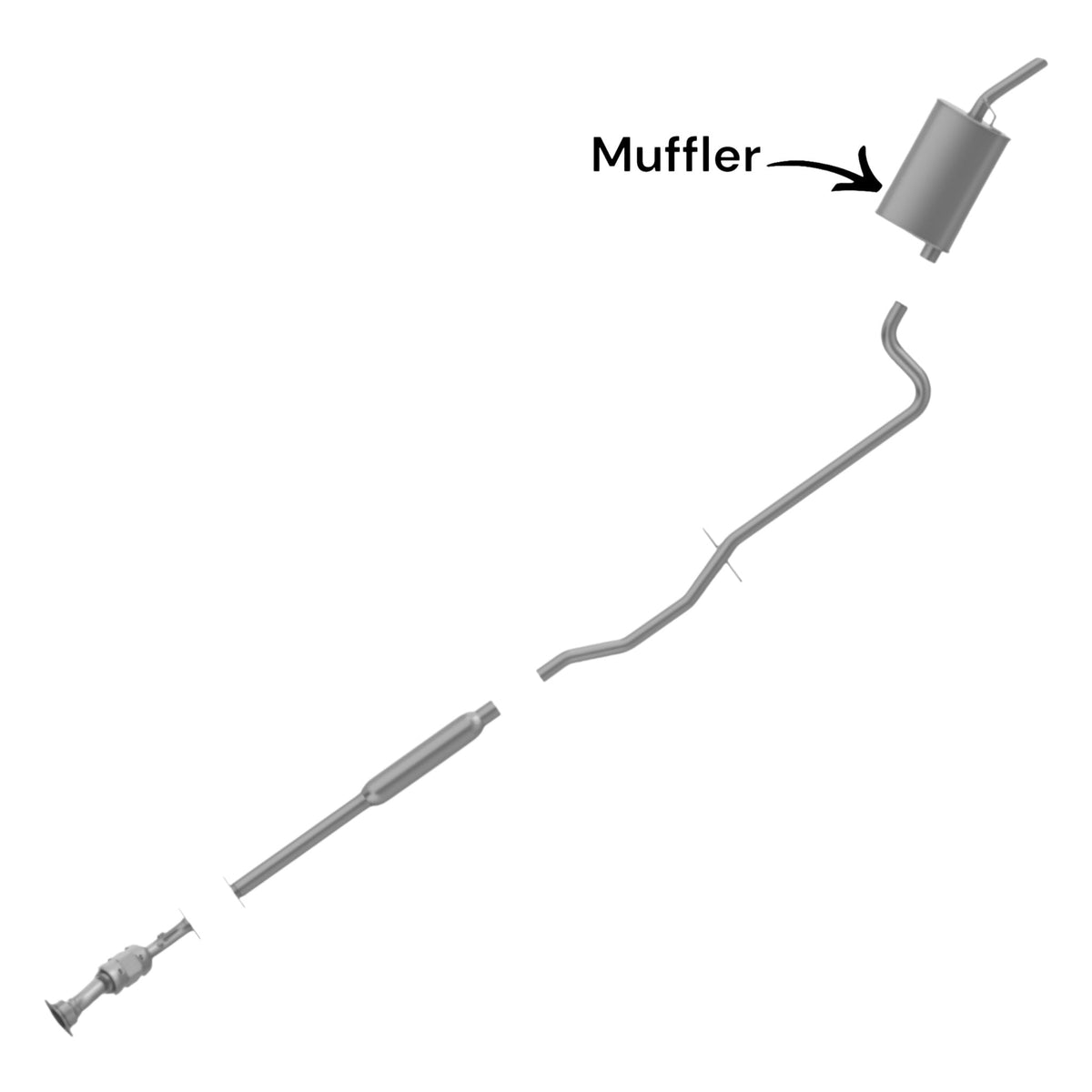 Buick Lucerne 3.8L (2006-2008) (Except CSX Model) Muffler