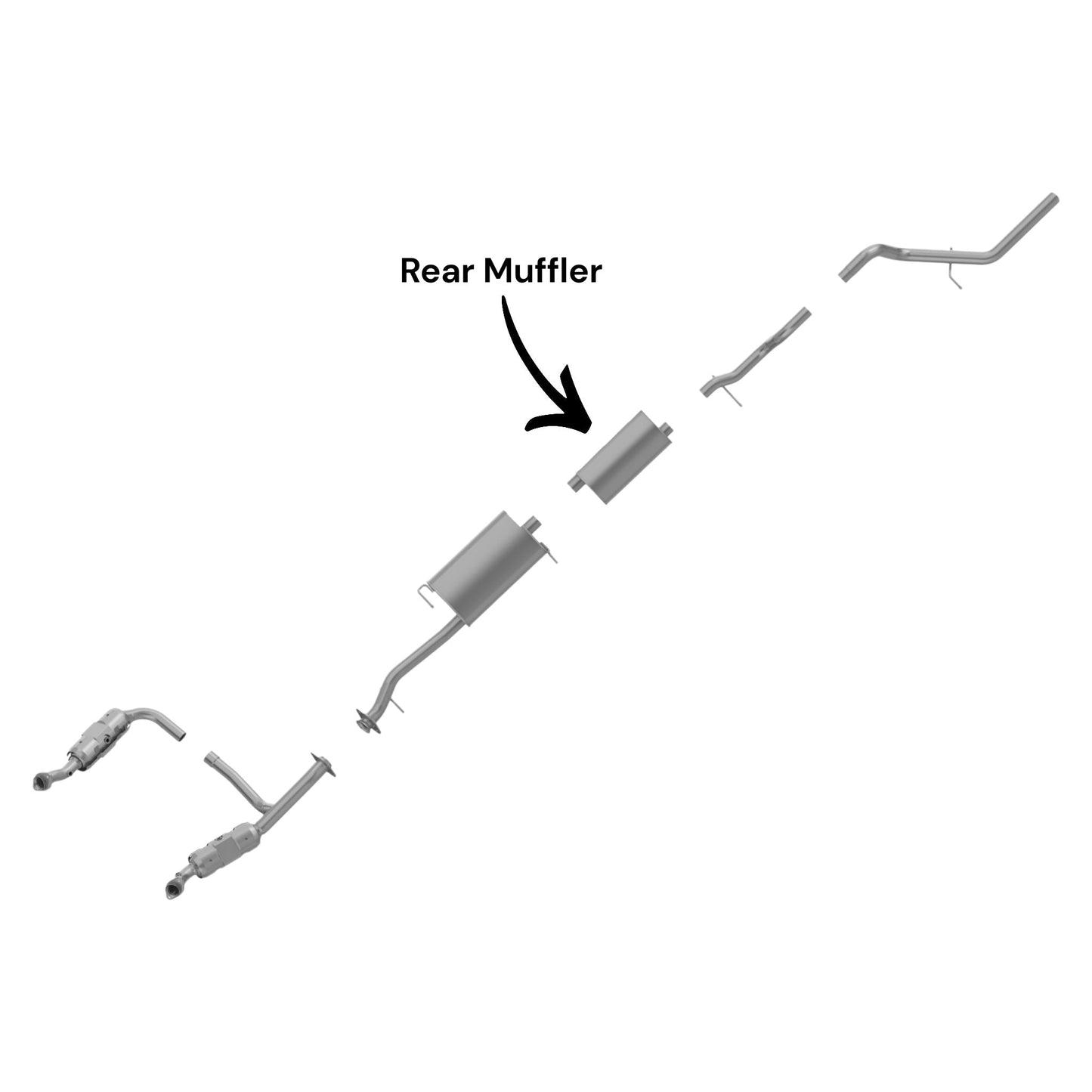 Ford Explorer Sport Trac 4.6L (2007-2010) Rear Muffler