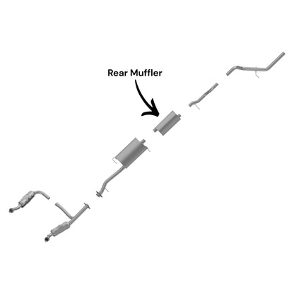 Ford Explorer Sport Trac 4.6L (2007-2010) Rear Muffler
