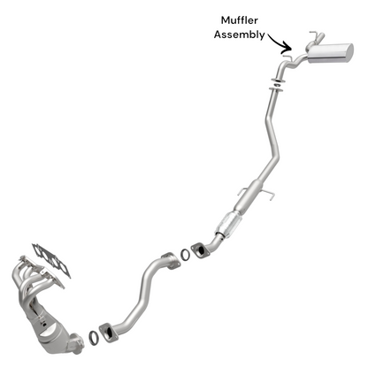 Toyota Matrix 2.4L (2009-2013) (FWD) Complete Muffler Assembly