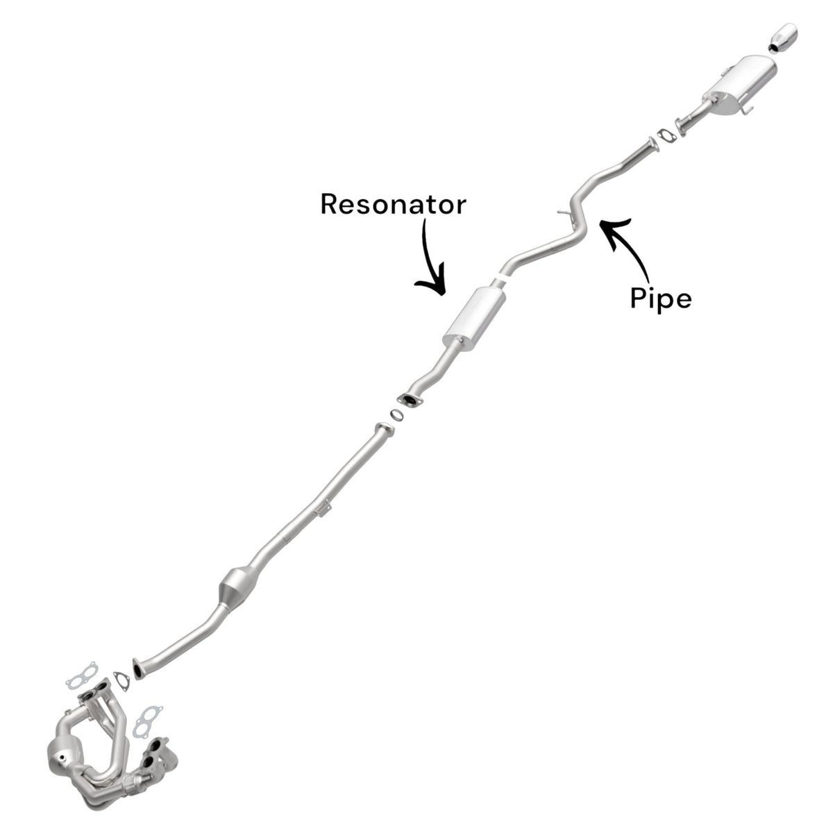 Subaru Impreza 2.0L (2012-2016) (Sedan) Resonator With Pipe.