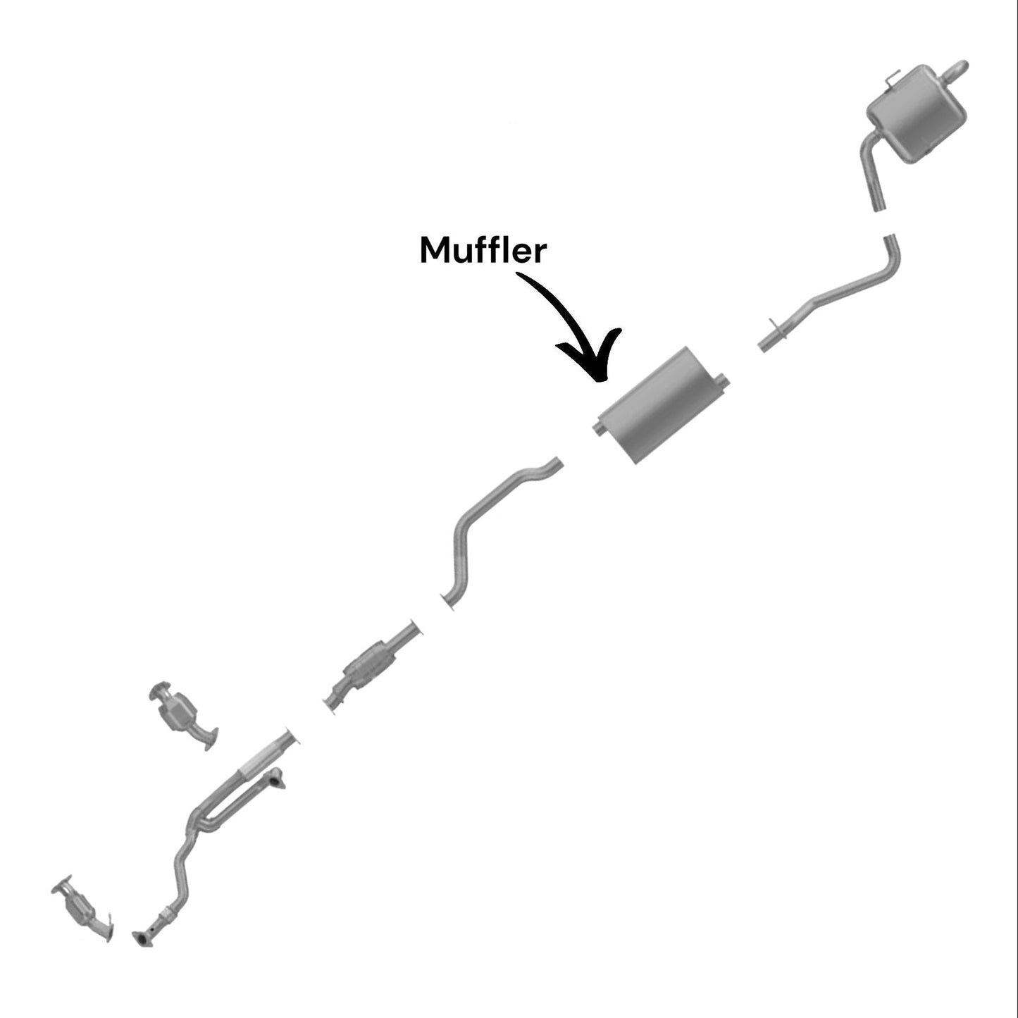 Saturn Outlook 3.6L (2007-2010) Muffler