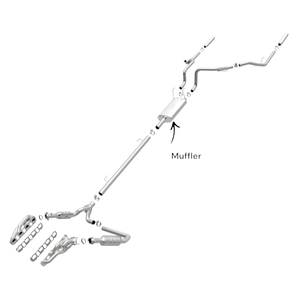 Dodge Ram 1500 5.7L (2009, 2010) Muffler