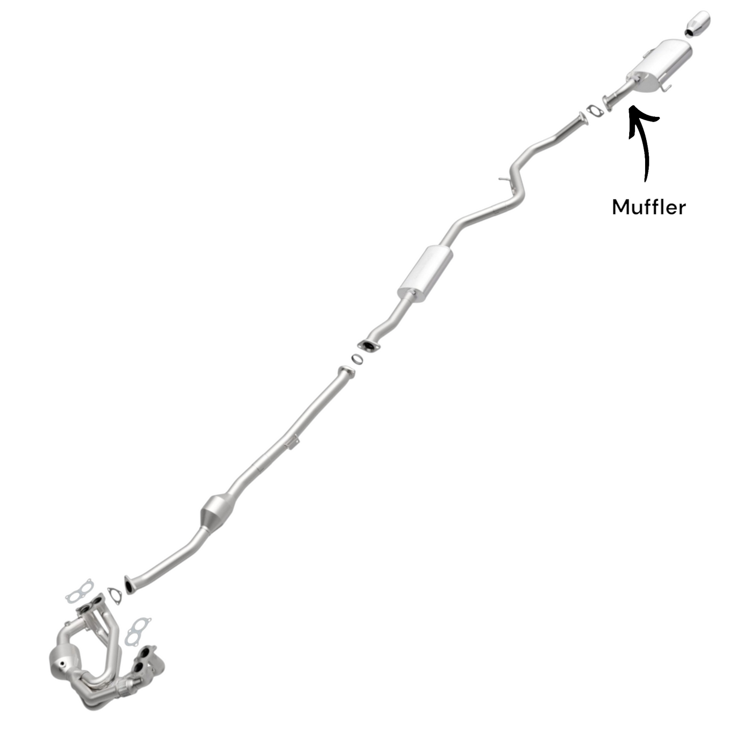 Subaru Legacy 2.5L (2010-2019) Muffler (Non-Turbocharged)