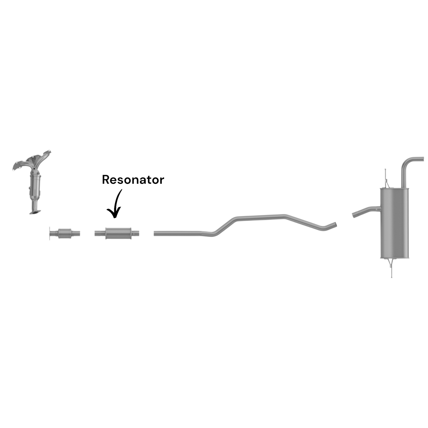 Ford Fusion 2.0L (2013-2017) (FULL HYBRID) Resonator