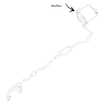 Subaru Forester 2.5L H4 (2014-2018) Rear Muffler