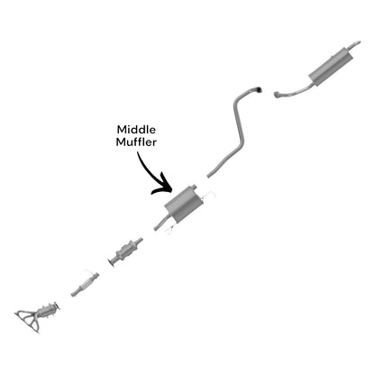 Kia Soul 1.6L (2014-2019) Middle Muffler