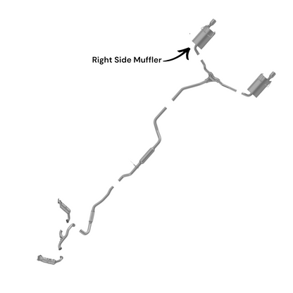 Dodge Journey 3.6L (2011-2019) (FWD) Right Side Muffler