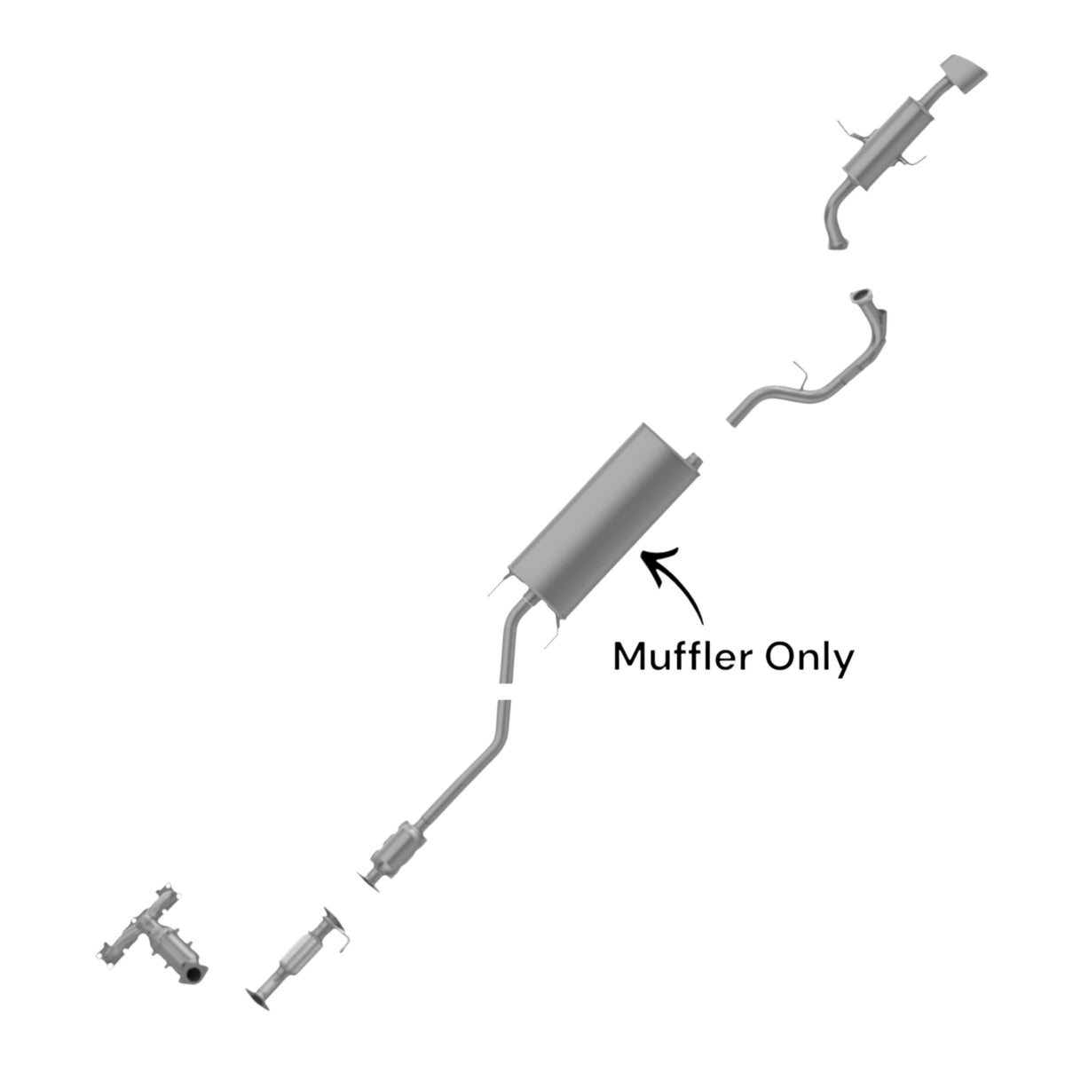 Hyundai Santa Fe Sport 2.0L (2013-2018) (Turbo) Muffler