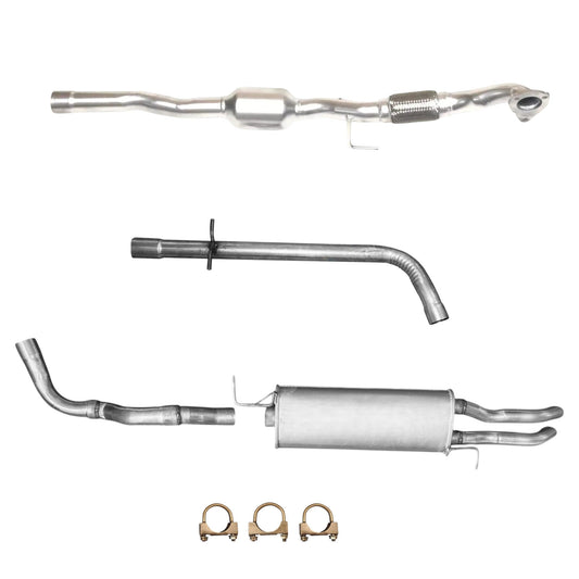 Volkswagen Jetta 1.9L (1999-2004) (Turbo DIESEL) (FWD Only) Catalytic converter with flex, Pipe and Rear Muffler