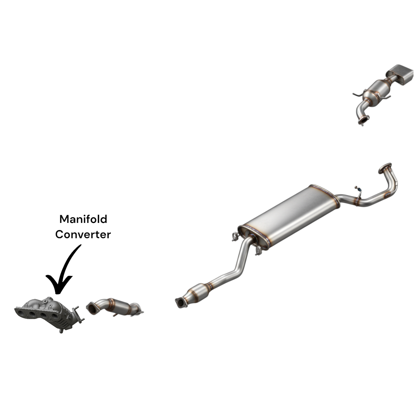 Hyundai Sonata Hybrid 2.0L (2016, 2017, 2018) Manifold Converter