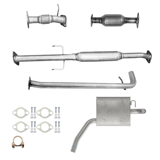 Hyundai Sonata 2.4L (2006-2008) Front Flex Pipe, Catalytic Converter, Resonator, Pipe and Muffler