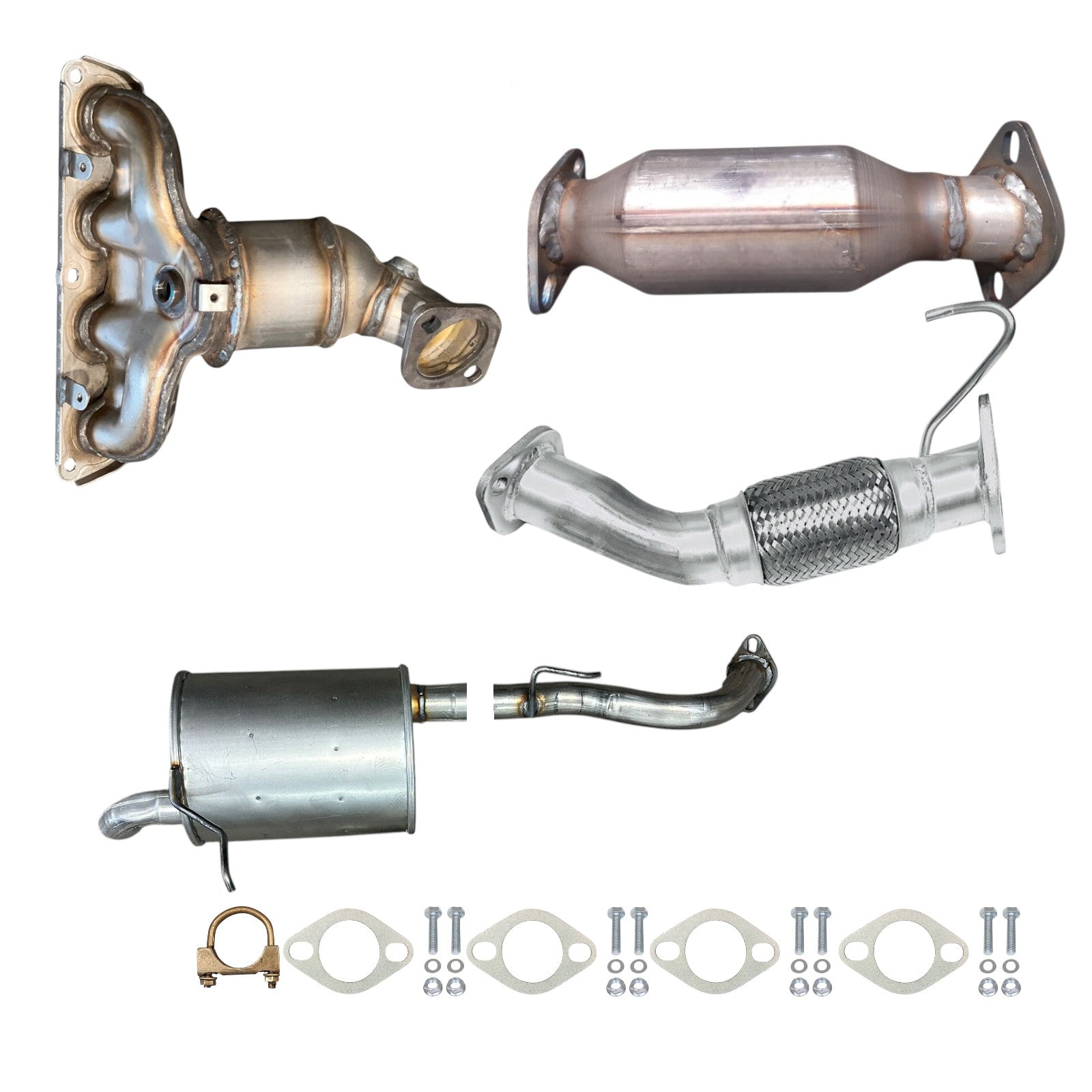 Hyundai Elantra GT 1.8L (2013) (California Emission) Manifold Converter, Catalytic Converter, Flex Pipe And Muffler