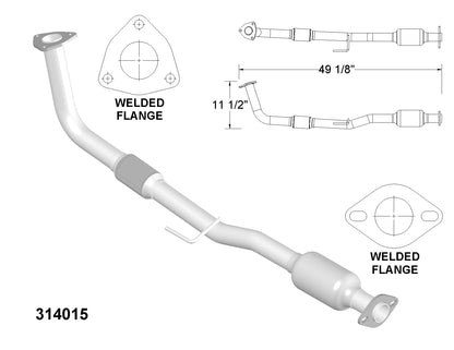 Convertisseur catalytique flexible pour Toyota Camry 2.2L V4 (1997-2001)