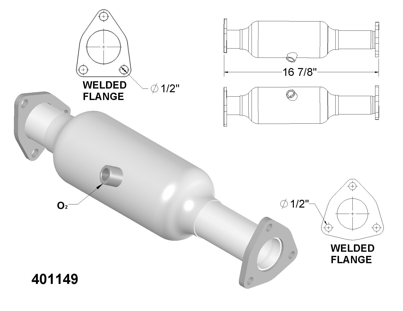 Acura CL 3.0L (1997-1999 ) & 3.2L(2001 to 2003 ) Catalytic converter