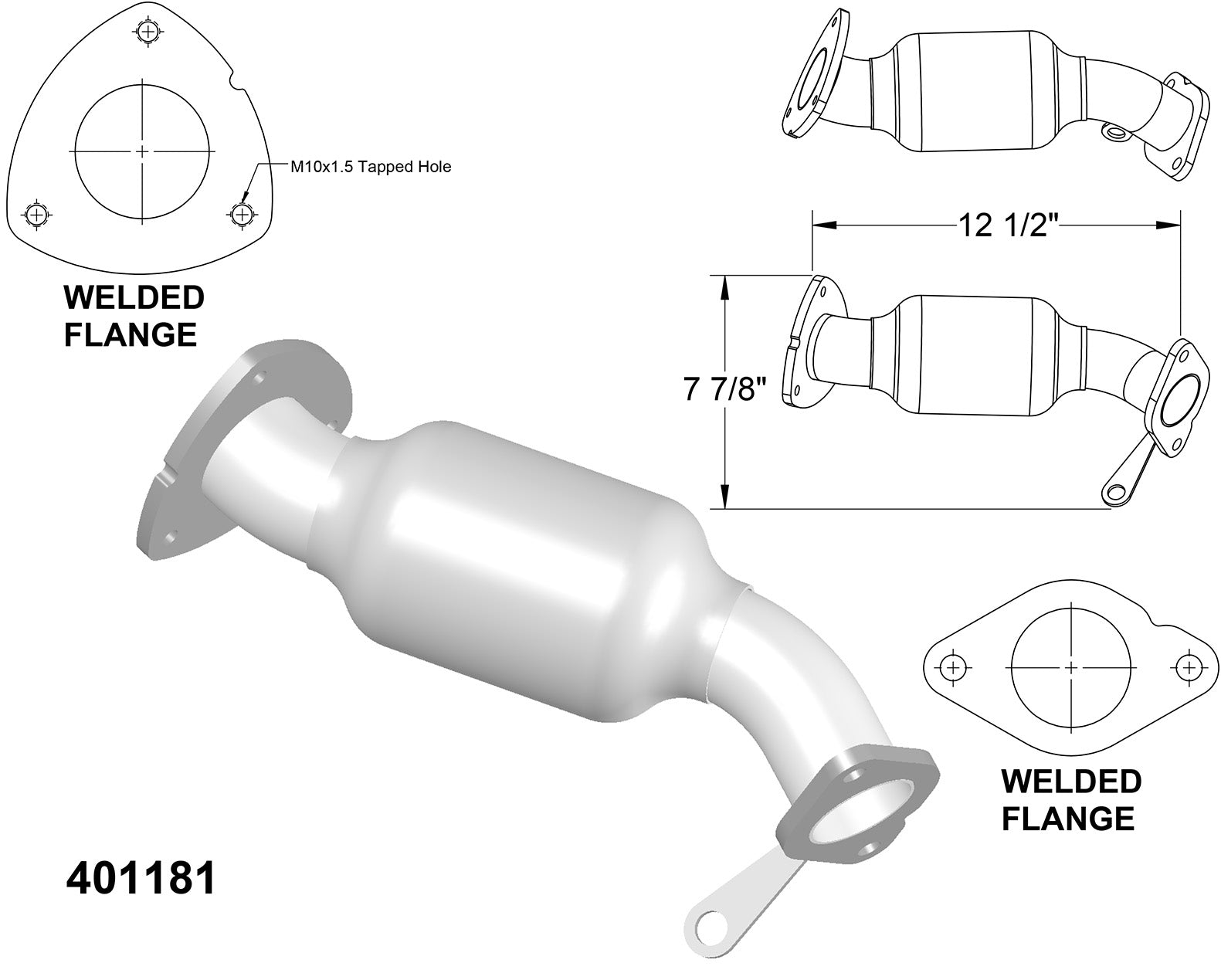 Buick Enclave 3.6L V6 (2008-2017) Driver Side Catalytic Converter