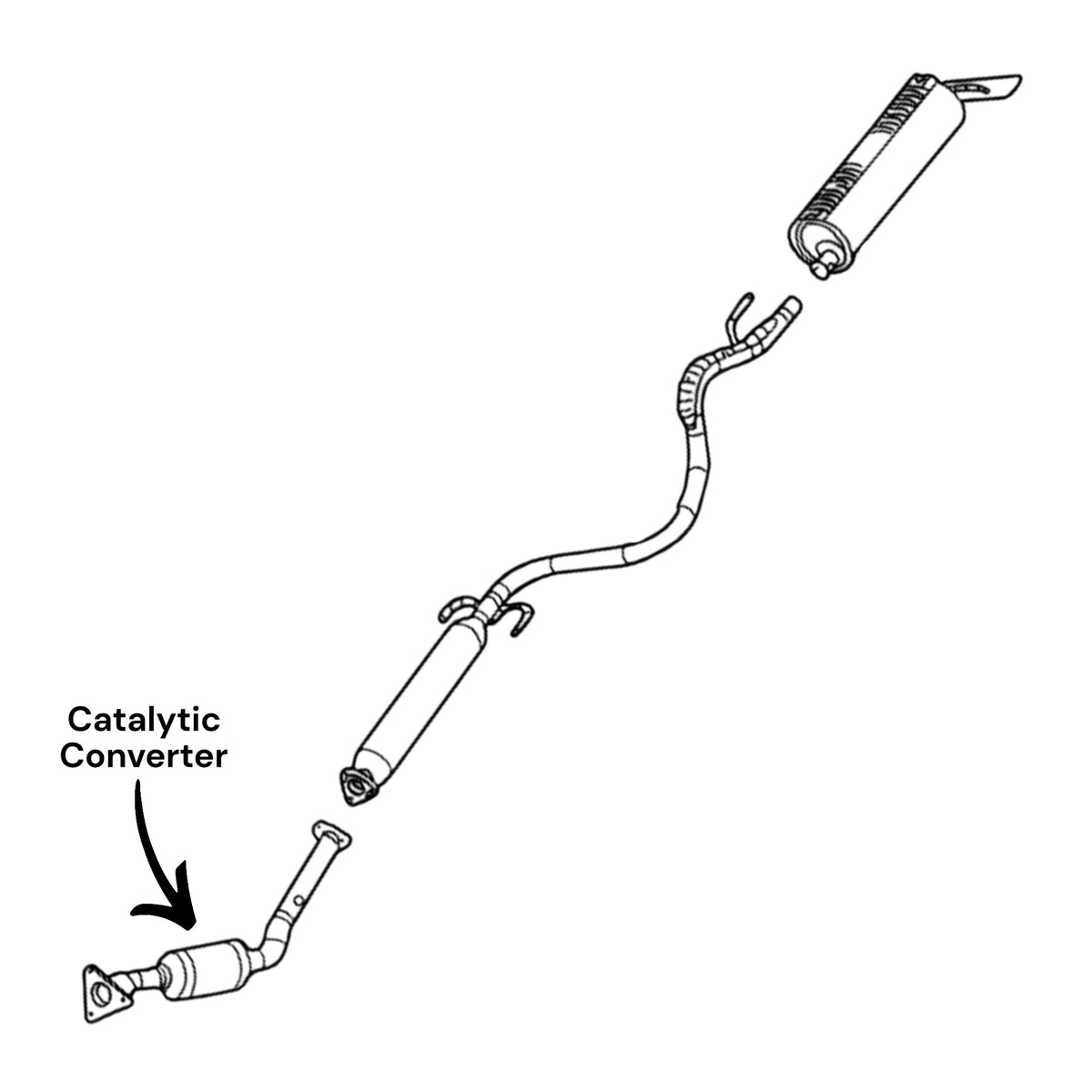 Saturn Ion Red Line 2.0L (2005-2007) (Supercharged) (FWD) Catalytic Converter