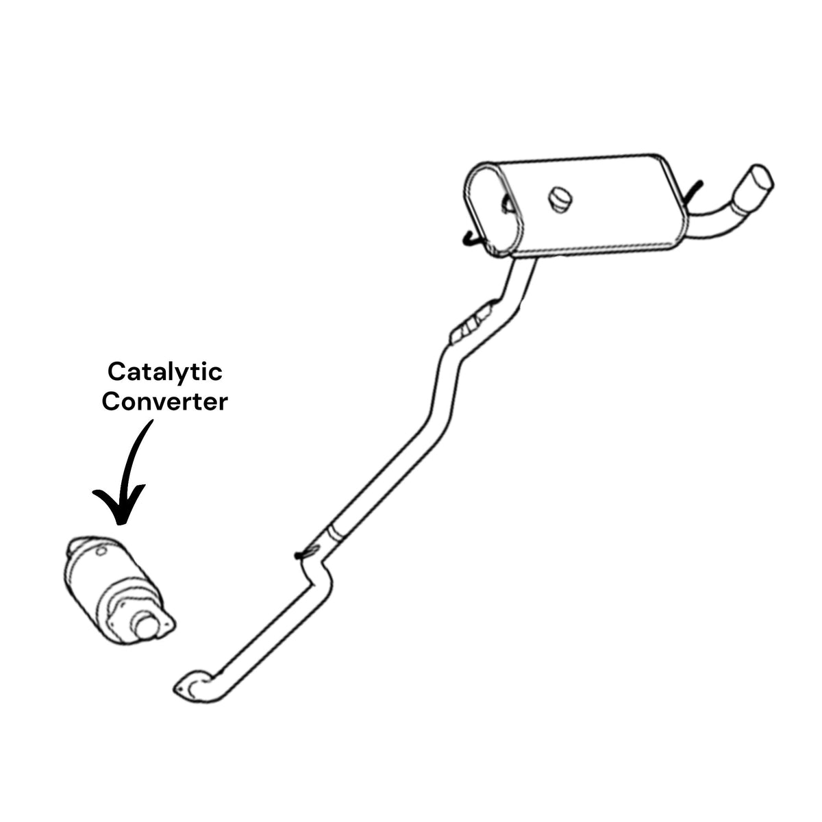 Pontiac Solstice 2.4L (2006-2009) (RWD) Catalytic Converter