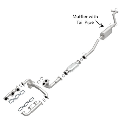 Toyota Tacoma 2.4L (1998-2000) (Federal Emissions System) Muffler with Tail Pipe 