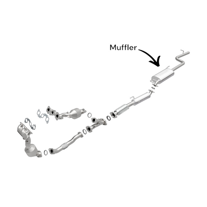 Ensemble silencieux (silencieux et résonateur) pour Toyota Sienna 3.3L (2004-2006) à traction intégrale