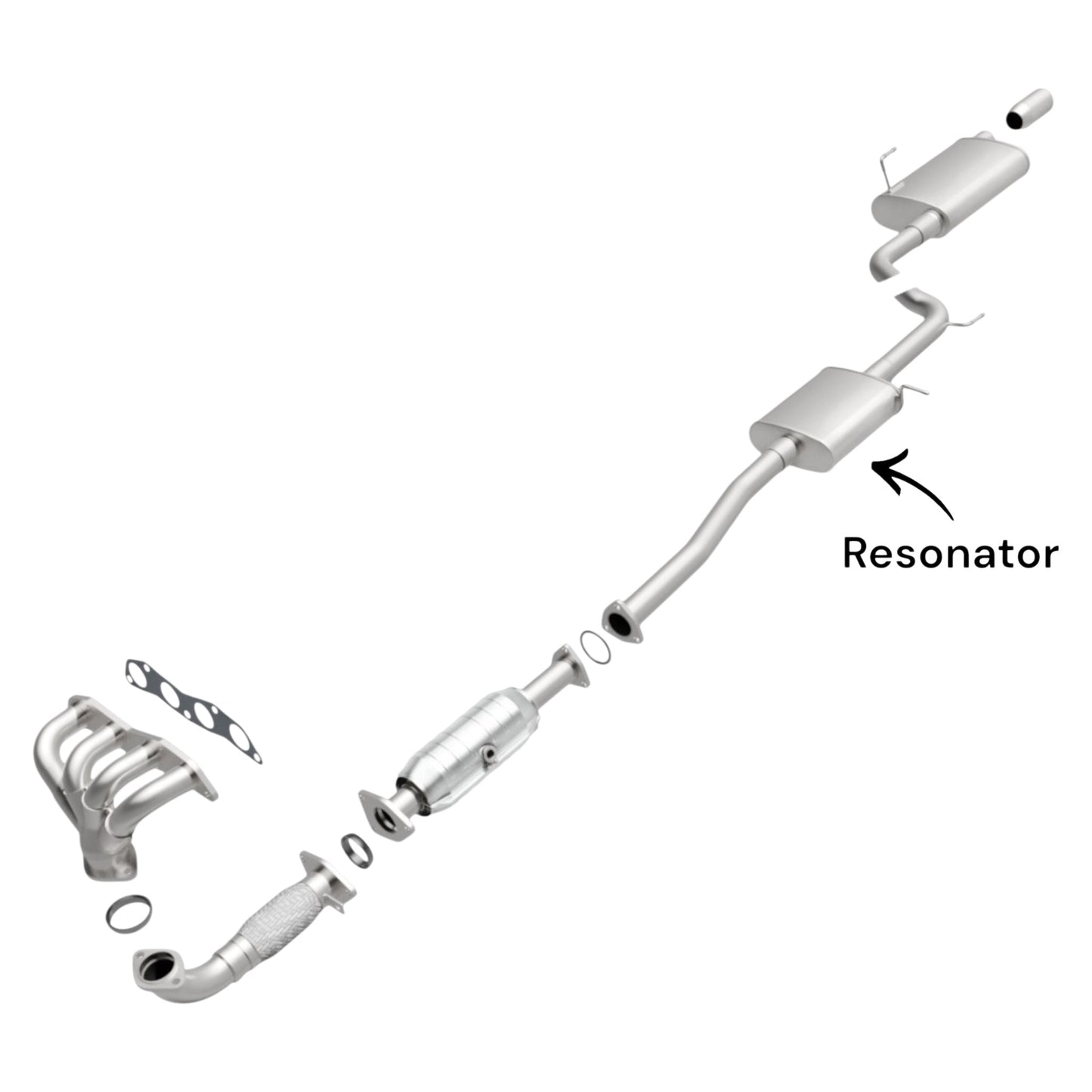 Honda Accord 2.4L (2003-2007) Resonator With Pipe