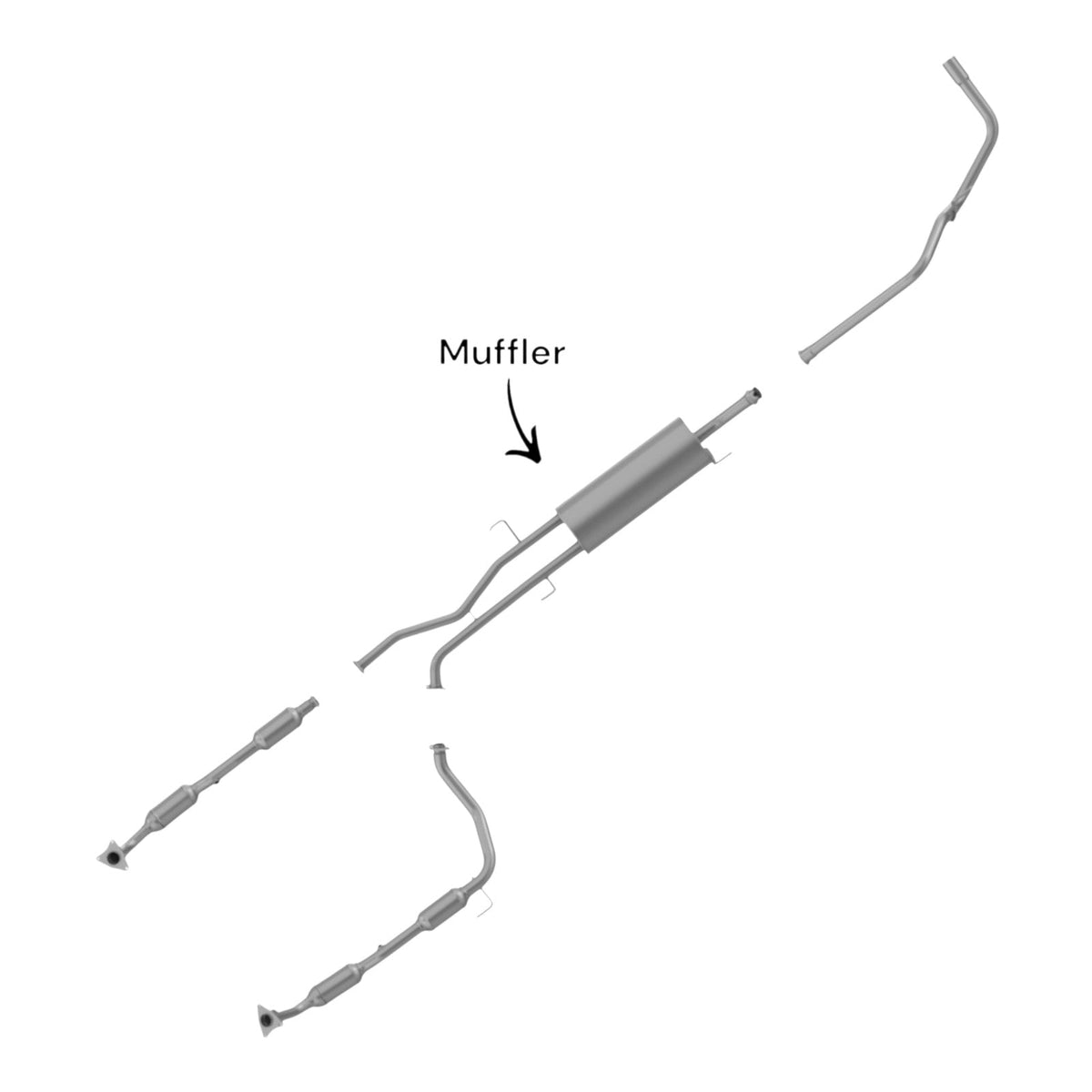 Toyota Tundra 4.0L (2007-2011) (145.7" WB) Muffler