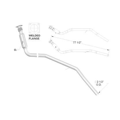 Volkswagon Routan 3.8L (2009, 2010) Catalytic Converter