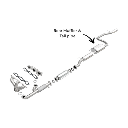 Honda Odyssey 3.5L (1999-2004) Rear Muffler & Tail pipe