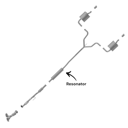 Nissan Altima 2.5L (2009-2012) (Non-Hybrid) (Sedan only) Resonator with Y-pipe