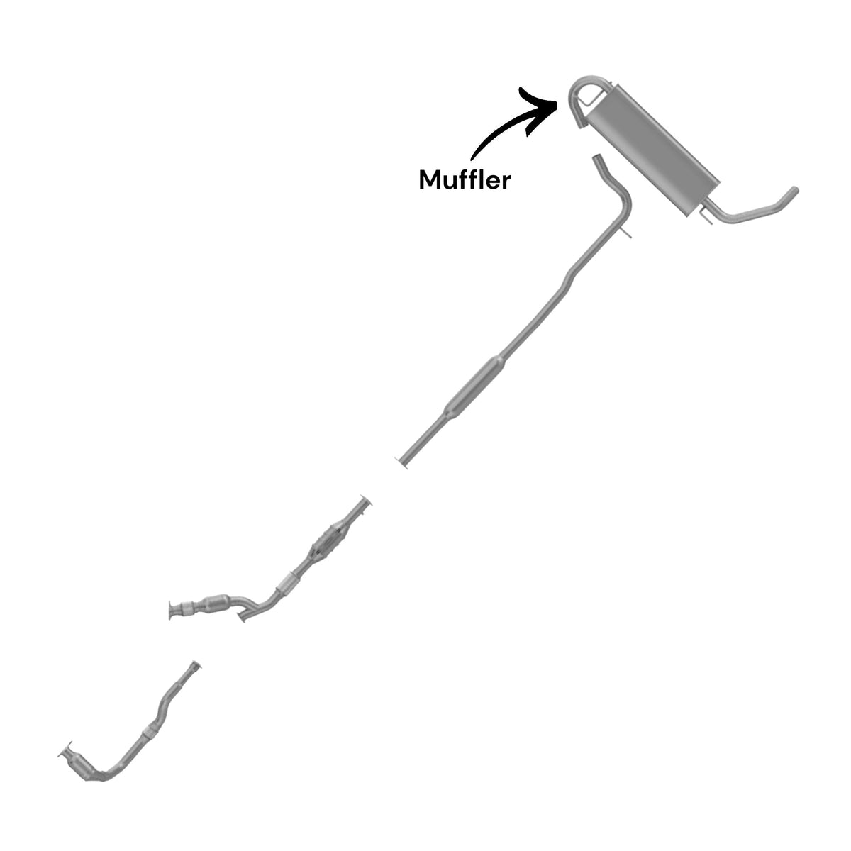Saturn Vue 3.0L (2002, 2003) Muffler