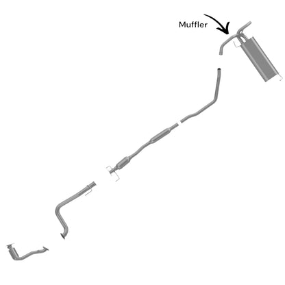 Suzuki SX4 2.0L (2008-2013) (Sedan) Muffler