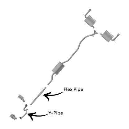Lincoln MKX 3.5L (2007-2010) Y-Pipe and Flex Pipe