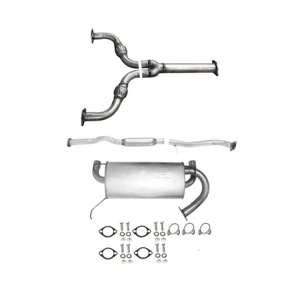Convertisseur catalytique, tuyau flexible en Y et silencieux pour Infiniti G35 Coupé 3.5L propulsion arrière (2003-2007)