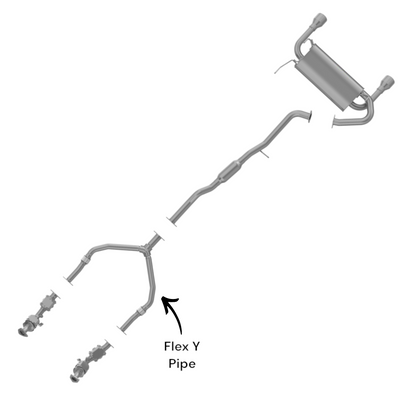 Tuyau en Y flexible pour Infiniti FX35 3.5L 2003-2012