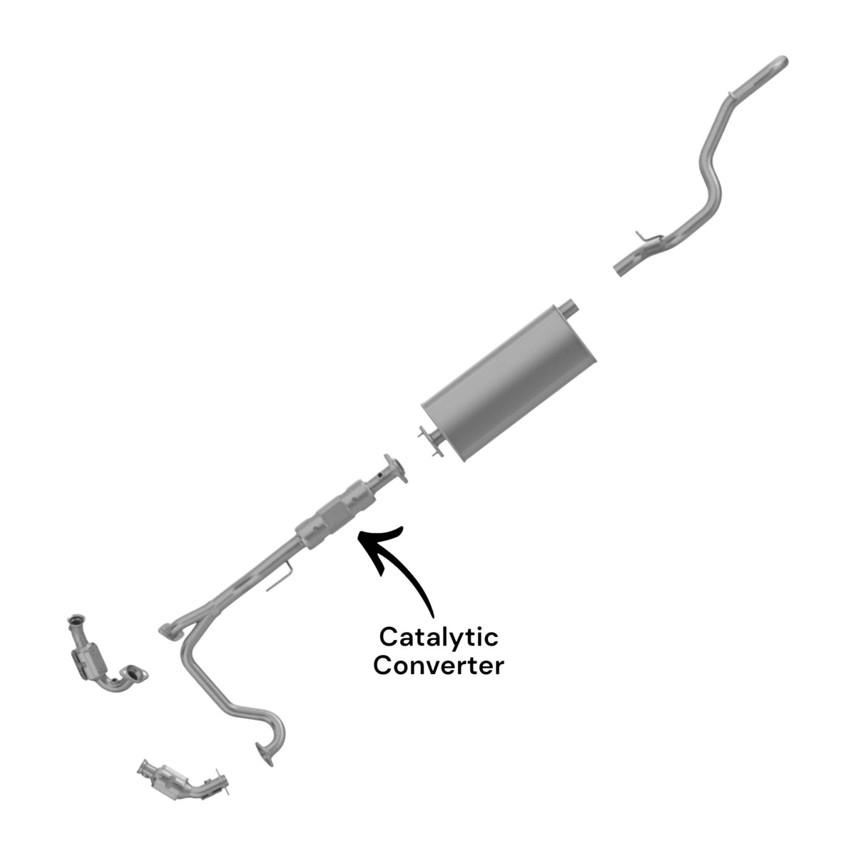 Jeep Liberty 3.7L (2002, 2003) Catalytic Converter