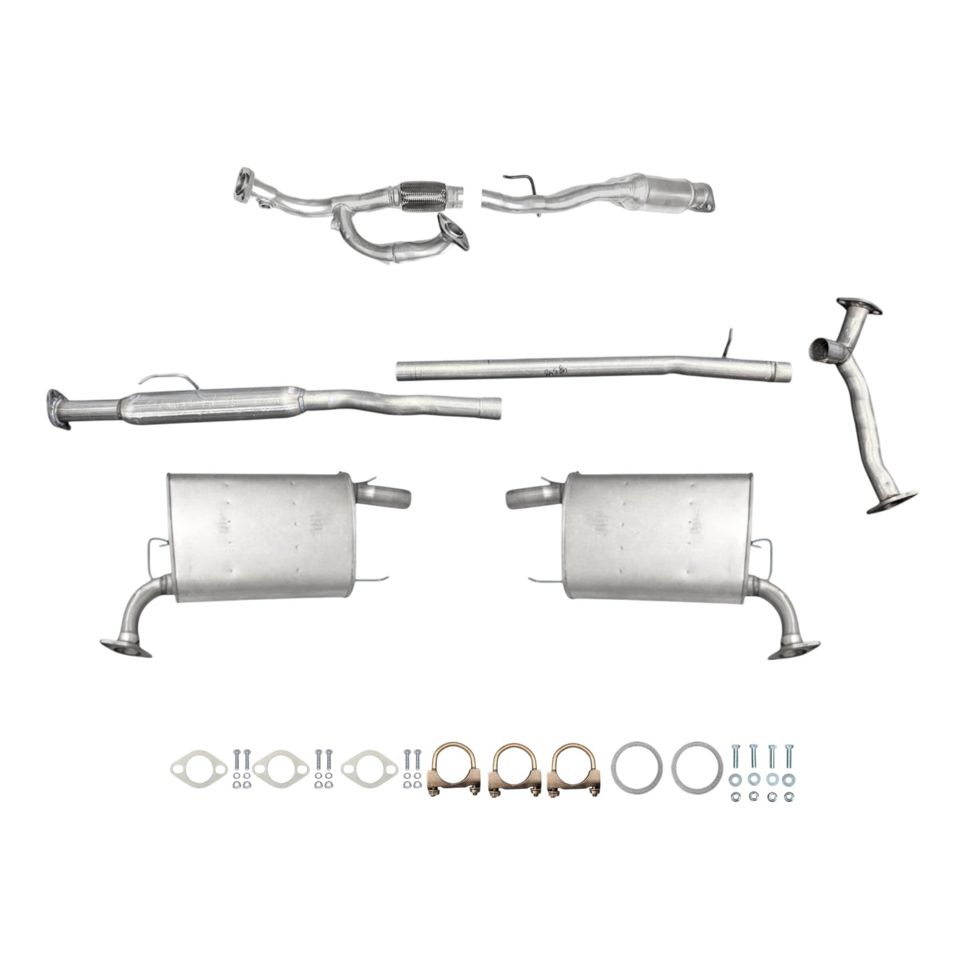 Toyota Camry 3.5L (2007-2011) Flex Pipe with Converter, Resonator and Both Side Mufflers